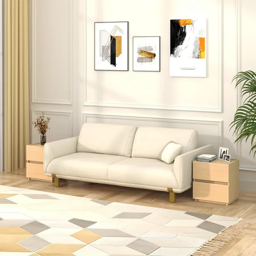 Vista 7 de furtble Cómoda apilable de 2 cajones, cubo de almacenamiento multiusos para dormitorio, armario de almacenamiento para entrada, mesita de noche