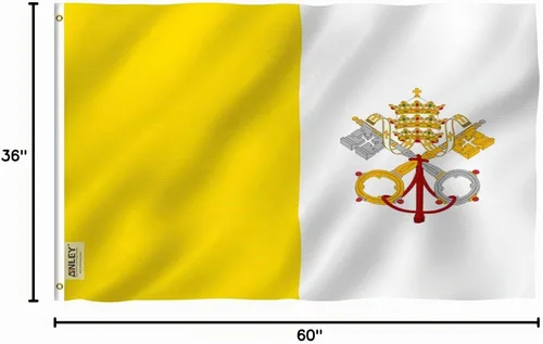 Vista 7 de Bandera de EE. UU. + cristiana + Israel + Vaticano + Templarios + Masónico, Vatican