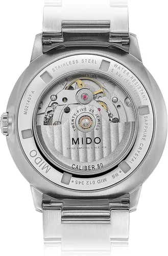 Vista 3 de Mido Watch Reloj negro Commander Gradient Automatic Mido Caliber 80 base ETA C07611 para hombre Negro