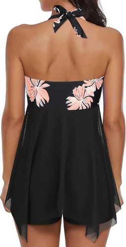 Vista 3 de Trajes de baño para mujer, control de abdomen, talla grande, traje de baño de una pieza para mujer