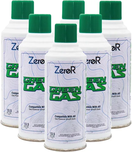 Vista 13 de ZeroR® Green Gas Fuel for Airsoft Pistols 13.5 fl oz Each (11.8 oz by Total Weight)