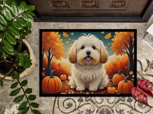 Vista 3 de Caroline's Treasures DAC1041MAT - Tapete de algodón de Tulear para puerta delantera, 18 x 27 pulgadas, para interiores y exteriores, para entrada