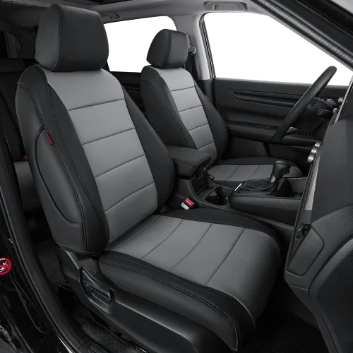 Vista 10 de coverdream CRV - Fundas de asiento de coche personalizadas para Honda 2012 Cuero sintético (beige)