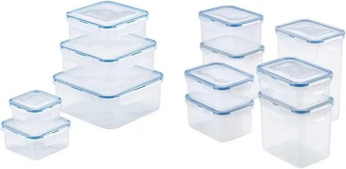 Vista 5 de LOCK & LOCK Easy Essentials - Juego de recipientes de almacenamiento de alimentos / Juego de contenedores de almacenamiento de alimentos, 4 piezas