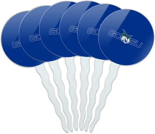 Vista 77 de Abilene Christian - Juego de 6 palillos para cupcakes con logotipo secundario