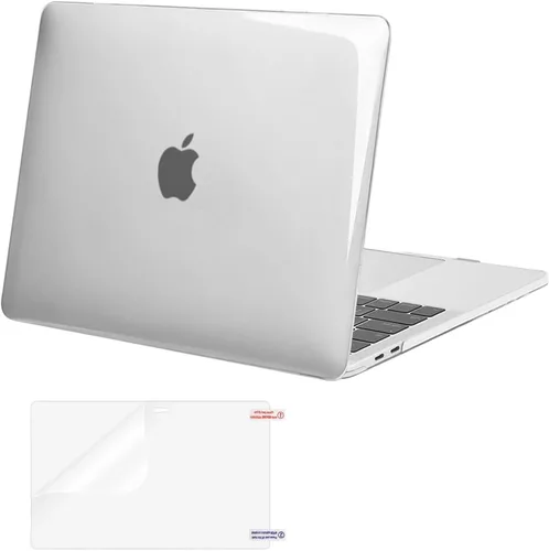 Vista 10 de MOSISO - Funda rígida de plástico para proteger la pantalla de MacBook Pro de 13 pulgadas, Negro