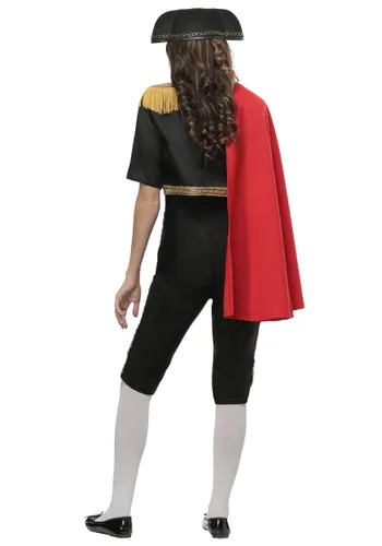 Vista 2 de Disfraz de Matador magnífico para mujer talla extra Multicolor