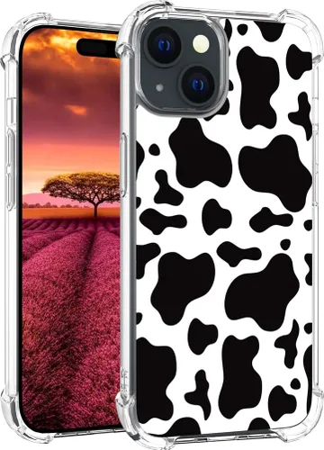Vista 83 de Funda compatible con iPhone 15, bonita funda transparente para mujer, funda de silicona transparente para teléfono, color negro, tigre poderoso
