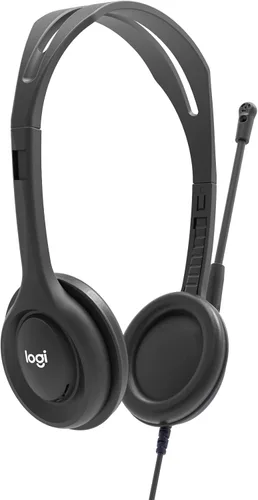 Vista 2 de Logitech H111 - Auriculares estéreo con conector de audio de 0.138 in, color negro