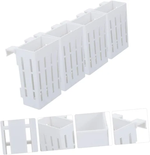 Vista 7 de FOMIYES Cesta colgante para plantas, 4 piezas, soporte para plantas de acuario, decoración de pecera, soporte para plantas de acuario con gancho