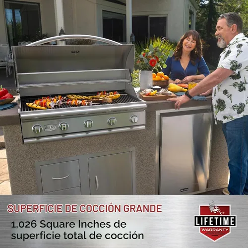 Vista 11 de Bull Bison Premium - Parrilla de carbón integrada de 30 pulgadas (BG-88787)