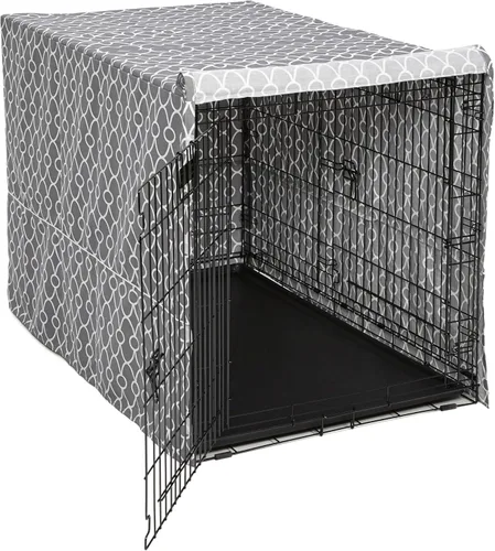 Vista 25 de MidWest Homes for Pets XL Funda para jaula de perro, cubierta de perrera de poliéster negro para dar privacidad, se ajusta a la mayoría