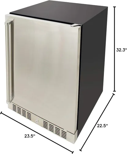 Vista 14 de BRAMA Refrigerador exterior integrado o independiente con descongelación automática, pantalla LED y panel de control