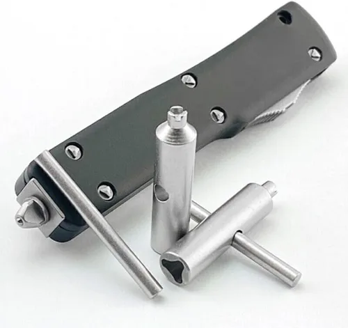 Vista 2 de Para Microtech UTX-70 Cuchillo Triángulo Destornillador Tornillo Desarmado Herramientas De Eliminación