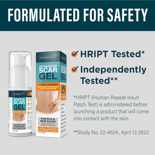 Vista 9 de Nuvadermis Set de tratamiento de cicatrices: AM Scar Gel + PM Intensive Cicatrices Cream