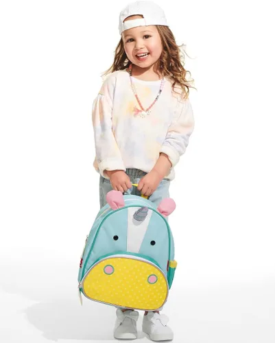 Vista 95 de Skip Hop - Mochila para preescolar, colección Zoo, para niños pequeños de 3 a 4 años, diseño de llama