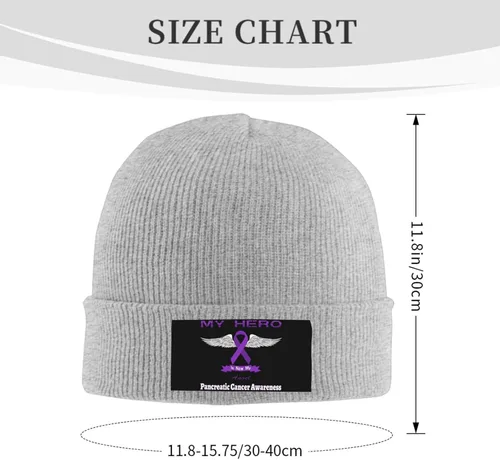 Vista 3 de Beanie Hat Unisex Stretchy Hat Soft Warmth Knit Hat Cap for Men & Women