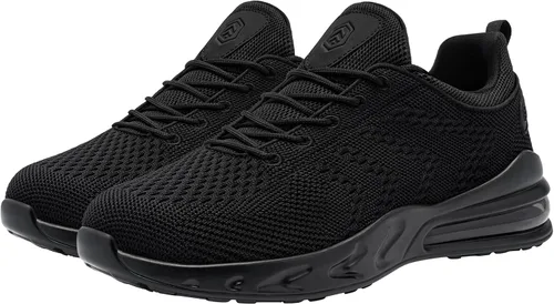 Vista 6 de LARNMERN Zapatos de trabajo antideslizantes para hombre, antideslizantes, resistentes al agua, para caminar, zapatos trabajo, impermeables, servicio