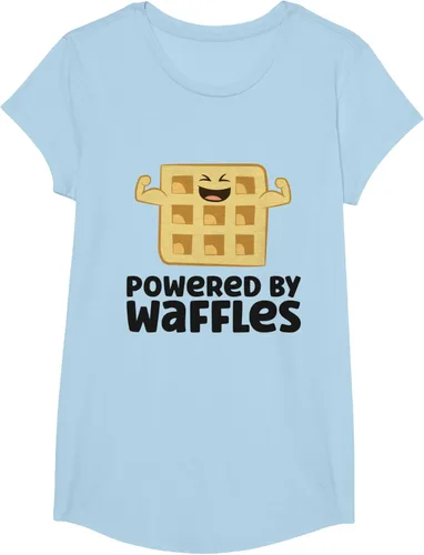 Vista 19 de Camiseta de gofres para el desayuno con diseño de gofres, Blanco, S