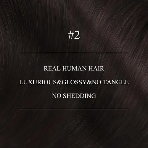 Vista 2 de YoungSee Extensiones de Cabello con Anillo Nano Marrón Oscuro Extensiones de Cabello con Cuentas Nano Cabello Humano Marrón Más Oscuro Extensión