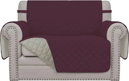 Vista 290 de Easy-Going - Funda reversible para sofá, resistente al agua, con varillas de espuma y correas elásticas, protector de muebles para mascotas y perros