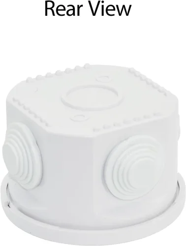 Vista 7 de LeMotech - Caja de derivación universal de plástico ABS resistente al polvo, resistente al agua, IP65, color blanco