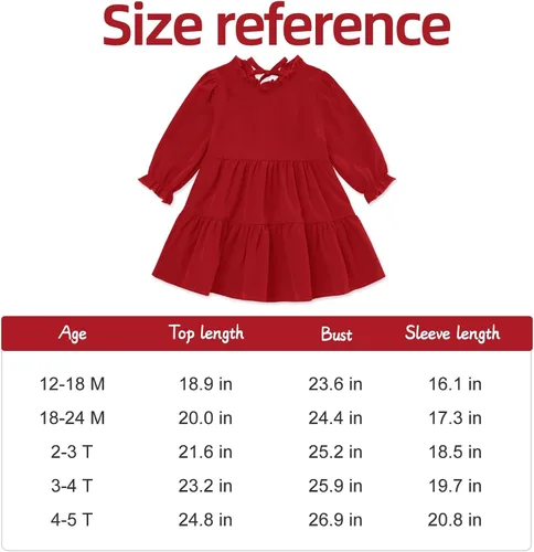 Vista 7 de Vestido de manga larga para bebé, vestido de otoño para niña