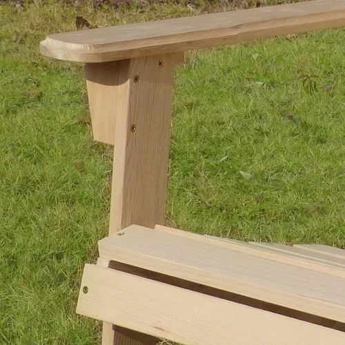 Vista 4 de Silla Adirondack de madera para niños, muebles de patio al aire libre para niños, jardín, césped, silla de cubierta, sin terminar