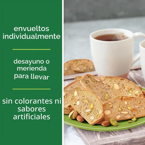 Vista 4 de Nonni's THINaddictives - Galletas finas de almendra, 6 cajas de galletas de pistacho y almendras finas, galletas de almendras dulces crujientes