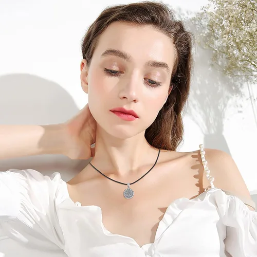 Vista 7 de TUGHRA Locket Necklaces for Women Men Locket Necklace Can Holds Pictures Sterling Silver Pendant Jewelry Gifts for Mothers Day Teens Girls Birthday