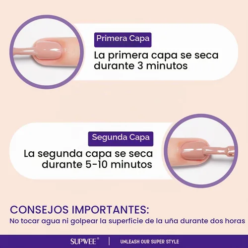 Vista 4 de Nude - Esmalte de uñas de secado rápido, 0.6 fl oz, esmalte de uñas regular de secado rápido Nude- secar al aire