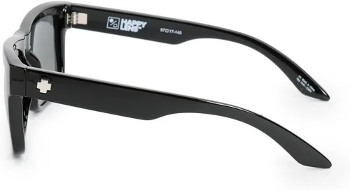 Vista 3 de Spy Optic Discord - Lentes de sol negro brillante con lente verde gris feliz + calcomanía