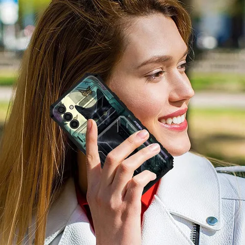 Vista 7 de Funda para Samsung A13 5G, Galaxy A13 5G con tarjetero desmontable atril resistente a prueba de golpes funda protectora para Samsung Galaxy A13 Gato