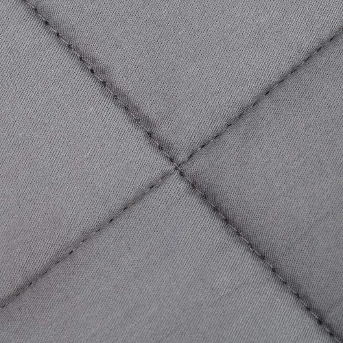 Vista 6 de Waowoo - Manta con peso (4 libras, 36 x 48 pulgadas) para un sueño reparador, material premium con cuentas de vidrio (gris oscuro)