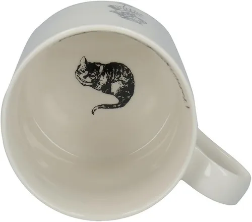Vista 5 de V&A Taza de Alicia en el País de las Maravillas en caja de regalo, diseño de Alicia, porcelana fina, color blanco, 11.8 fl oz