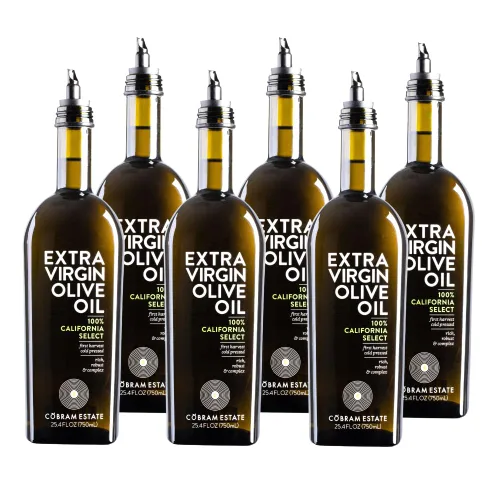 Vista 8 de Aceite de oliva virgen extra Cobram Estate California Select, prensado en frío por primera vez, sin OGM, apto para dieta keto, alto