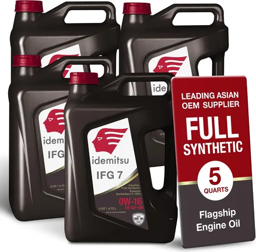 Vista 18 de Idemitsu IFG3 0W-16 SP/GF-7B Aceite de motor sintético completo – 5 cuartos de galón Eficiencia avanzada de combustible y protección del motor