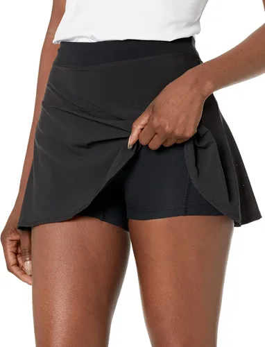 Vista 3 de Champion Falda pantalón City Sport con volantes para mujer, absorbe la humedad, con pantalones cortos incorporados, 3 pulgadas