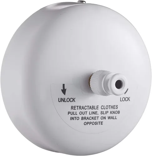 Vista 12 de JOOM Tendedero retráctil de acero inoxidable resistente de 9 pies (máx.) para colgar y secar en baño, lavandería, hoteles, acabado cromado