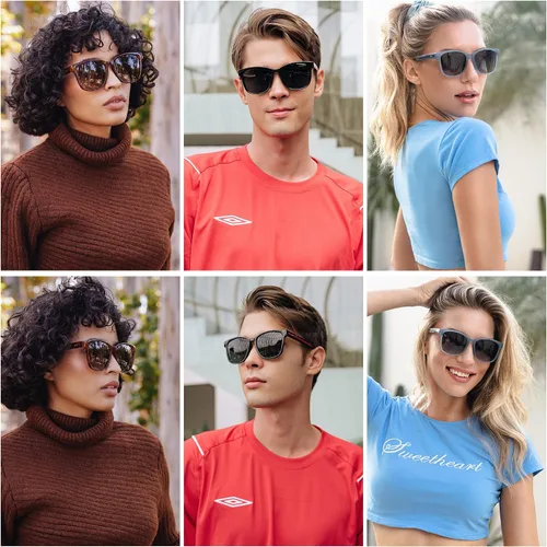 Vista 3 de SOJOS Gafas de sol Polairzed para mujer y hombre SJ2203