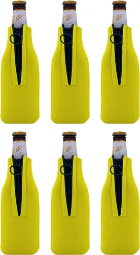 Vista 7 de Botella de cerveza de espuma en blanco Coolie (paquete de 6, camuflaje verde)