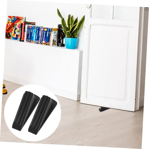 Vista 7 de DOITOOL 6 piezas de tope de puerta para puerta de piso negro tope de puerta protector de pared de puerta parachoques de puerta de goma protector