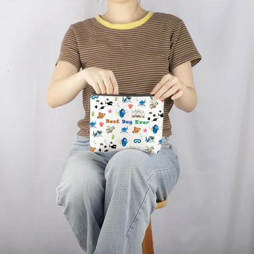 Vista 6 de Nemo Dory - Bolsa de maquillaje cosmética para los fans de Nemo Dory, Bolso Fish N, M
