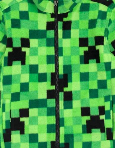 Vista 7 de Minecraft Chaqueta de forro polar con cremallera para niños pequeños y grandes
