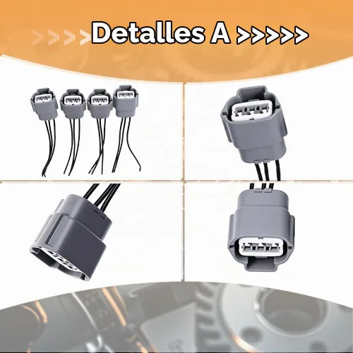 Vista 3 de 4 PCS Conectores de Arnés de Cableado de Bobina de Encendido Aptos para Nissan Altima Sentra Infiniti Suzuki