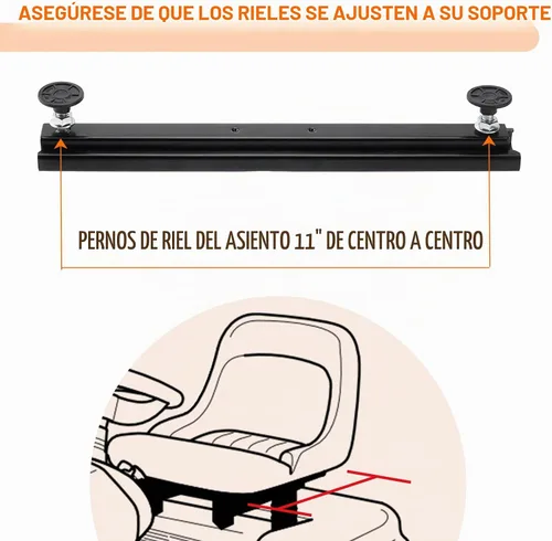 Vista 3 de Kit de Deslizador de Asiento Racewill con Hardware - Compatible con Go Kart, Go Cart, Asientos de Cubo - Universal