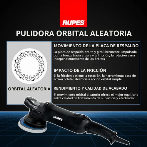 Vista 3 de Rupes LHR 15ES Big Foot Pulidora Orbital Aleatoria