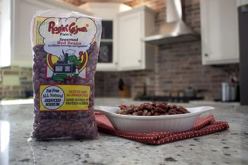 Vista 5 de Ragin - Frijoles rojos sazonados cajún con verduras y condimentos, 0.28 onzas de proteína, sin gluten, 16 onzas (paquete de 12)