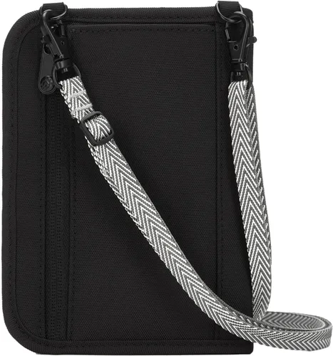 Vista 3 de Pacsafe Bloqueo RFID antirrobo RFID V150, Negro -, Rfidsafe V150 Cartera compacta antirrobo para pasaporte con bloqueo RFID