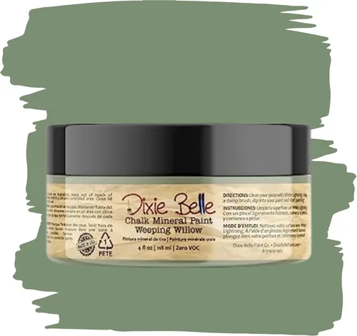 Vista 206 de Pintura para muebles con acabado de tiza Dixie Belle Paint Company - Amatista (4oz) - Pintura mineral de tiza chic púrpura profundo mate